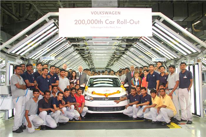 VW rolls out two lakh cars